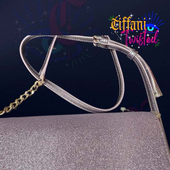 Kate Spade Glitter Envelope Crossbody Bag Lavender Pink NWT - Picture 6 of 6